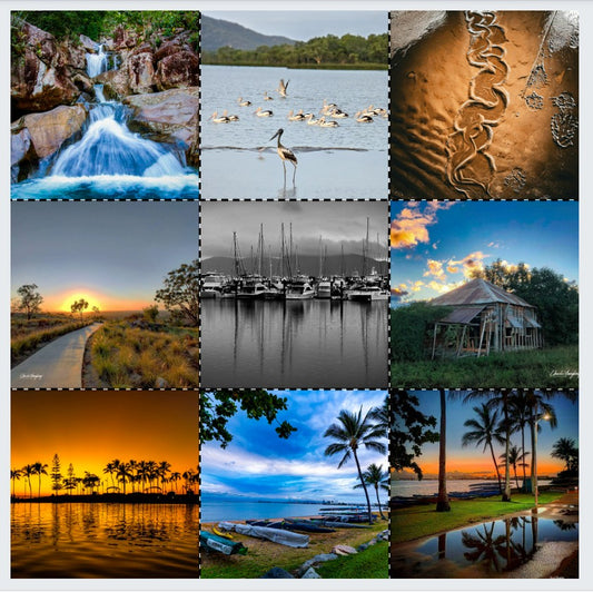 North Queensland 9 Image fridge magnet